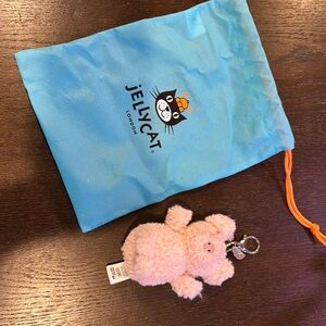 Jellycat Pink Pig Keychain